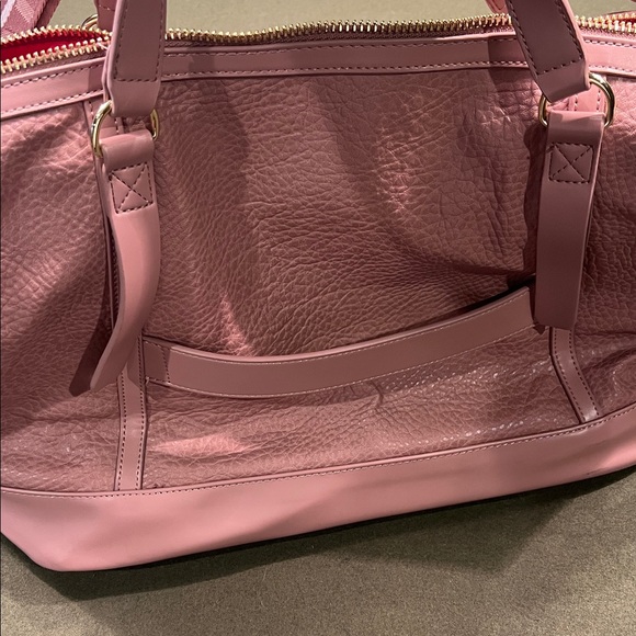 DKNY Mauve Tote with Bold Red Lining - Picture 6 of 6